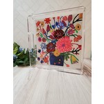 Chilipepper's Painting Acrylic Tray - Crazy Flower