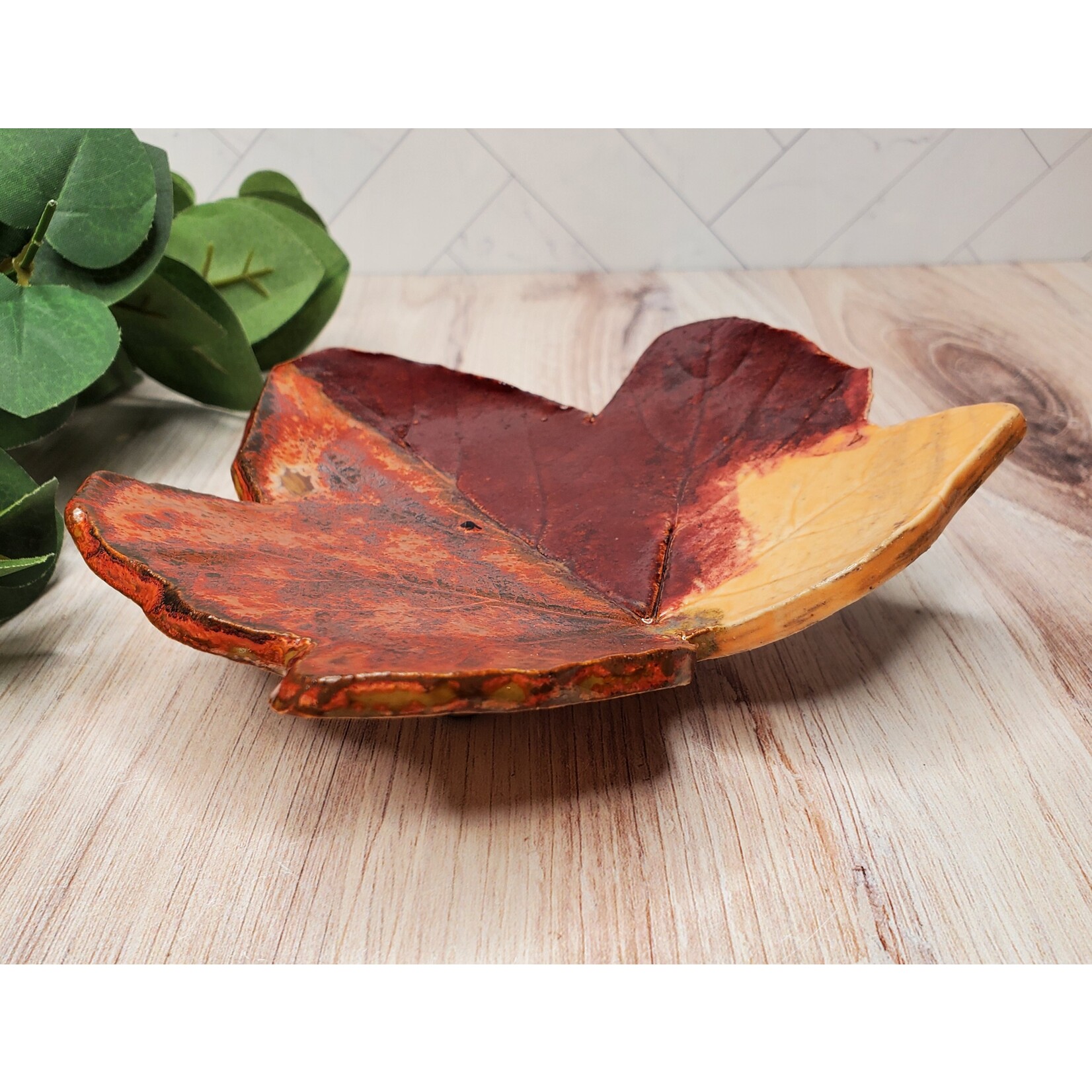 Elaine Randall "Autumn in the Woods" - Leaf Dish