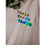 Evi Studio Tahoe Sticker - Small Holographic Silver