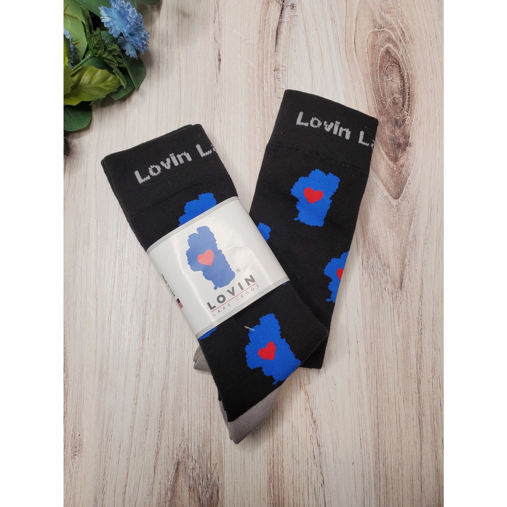 Mid-Calf Socks - Lake Tahoe