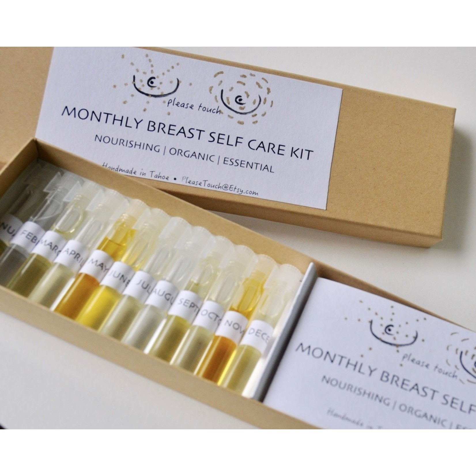 Pilaar Pottery Breast Self Care Monthly Oil Kit