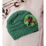 Roan's Repertoire Baby Hat - Green - 6-18 mos. - hand knit
