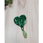 Roan's Repertoire Medium Sequin Heart Pin
