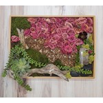 "Rose Flower Fall" - dried flower artwork