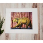 Sara L Smith "Wilding Reclaimed - Walking Bear Green" - Pigment Ink Print