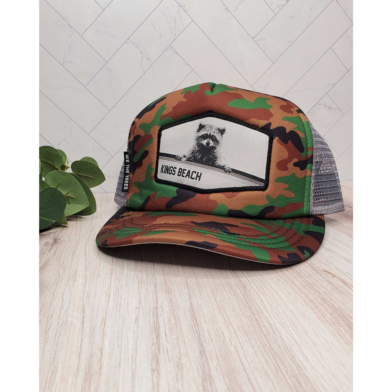 We the Trees Kings Beach Raccoon Hat - 58cm truckers